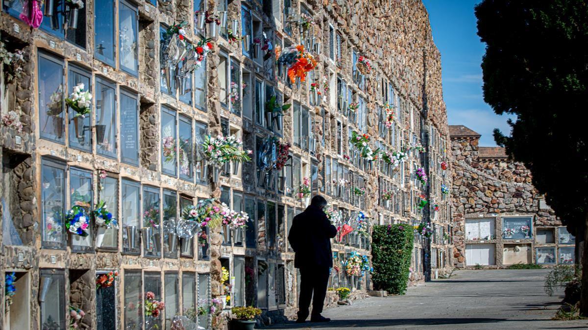 Imagen del cementerio de Montjuïc, hace justo un año.