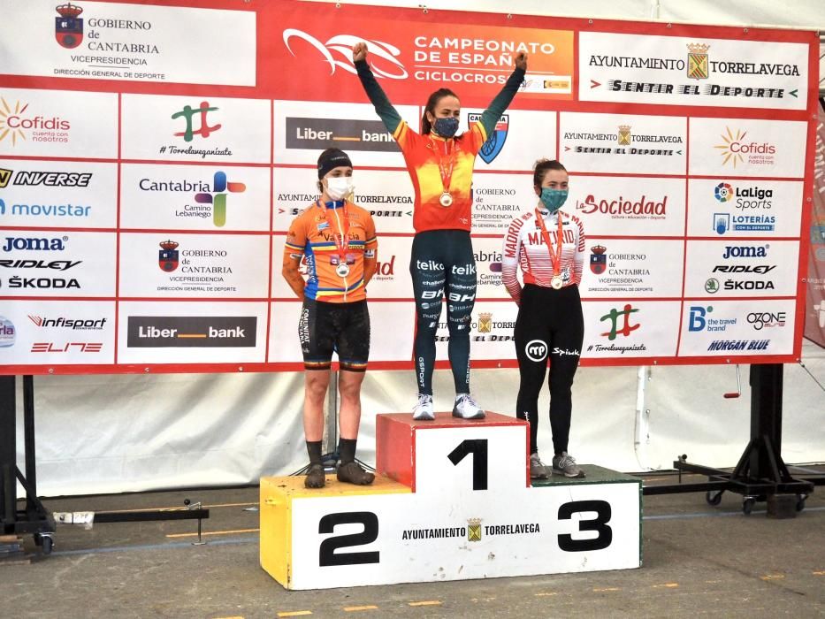 Felipe Orts y Sara Bonillo, en el Campeonato de España de ciclocrós