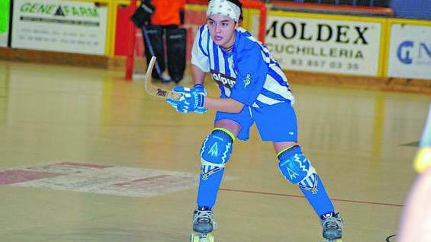 Natasha Lee durante un partido de la presente temporada.