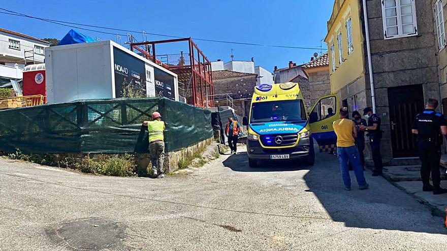 Emergencias, en la obra en donde se produjo el accidente   | // FDV