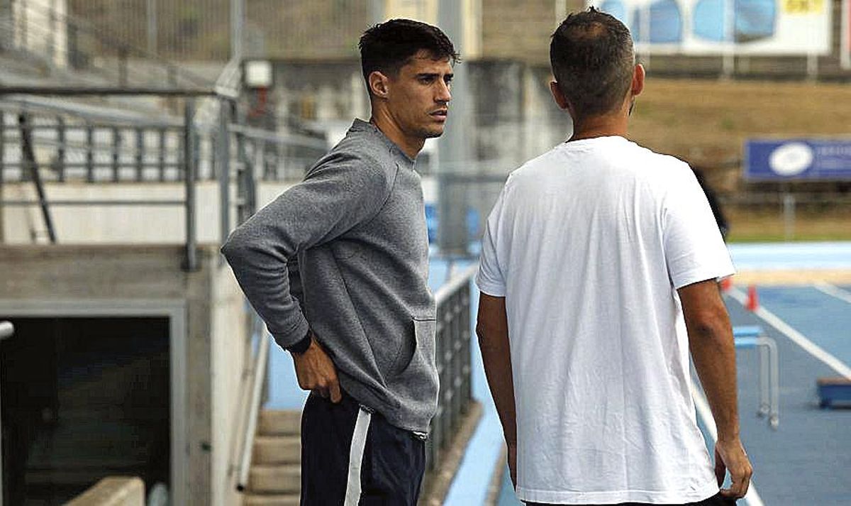 Pablo Pérez y Jaime Fernández, durante la sesión.