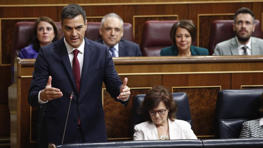 Pedro Sánchez, al Congrés dels Diputats.