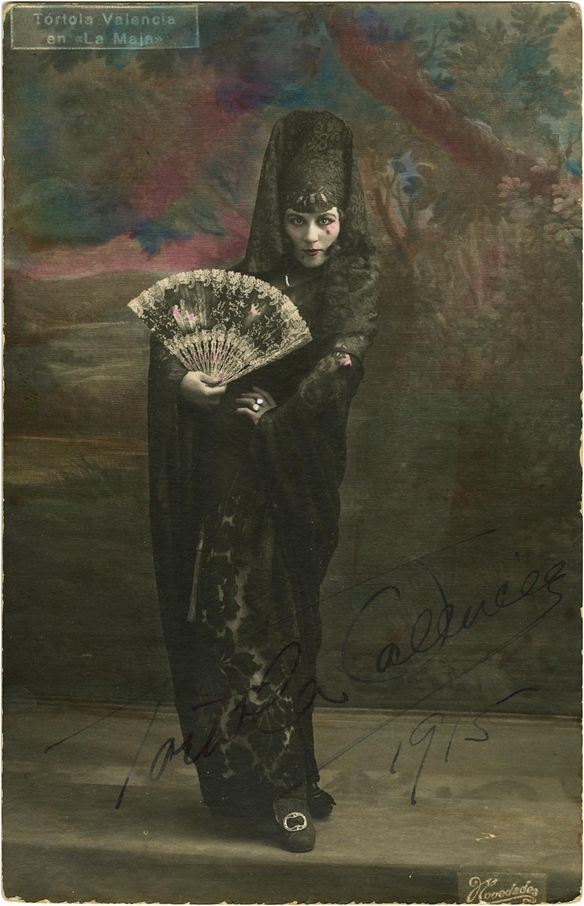 Una fotografía firmada de Tórtola.