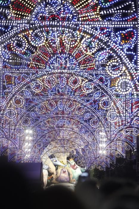 Encendido de luces de la falla Sueca-Literato Azorín