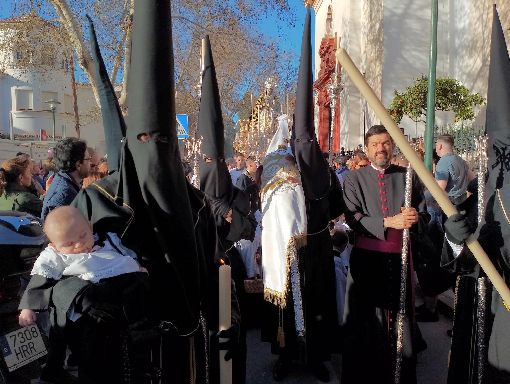 La Virgen del Carmen Doloroso recorre Pedregalejo