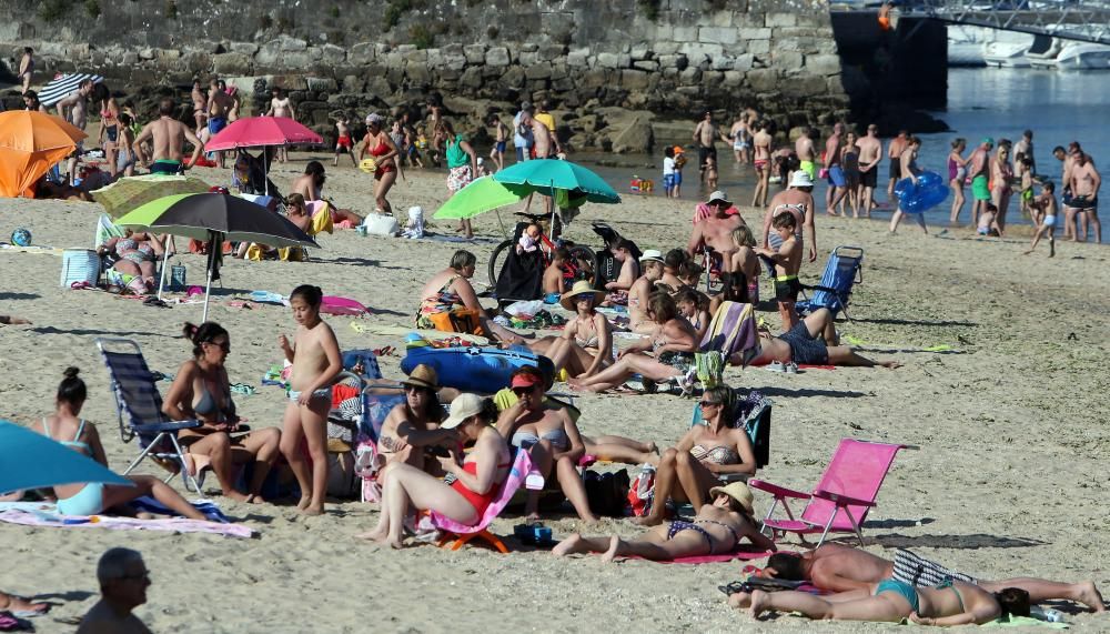 Galicia supera los 40º en cinco municipios y el nordés “enfría” la costa por debajo de 30