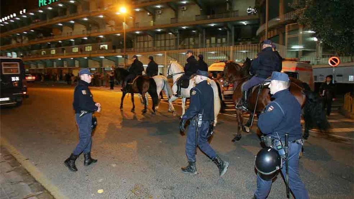 La policía detuvo a nueve 'Yomus', radicales del Valencia