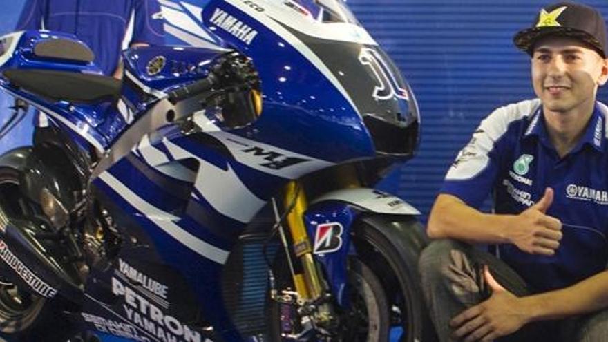 Lorenzo, con su nueva Honda.