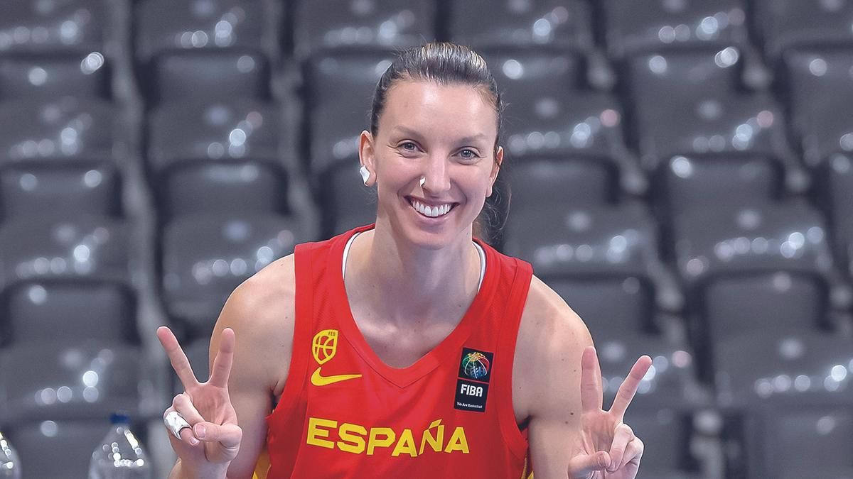 Laura Gil, jugadora murciana de la selección española