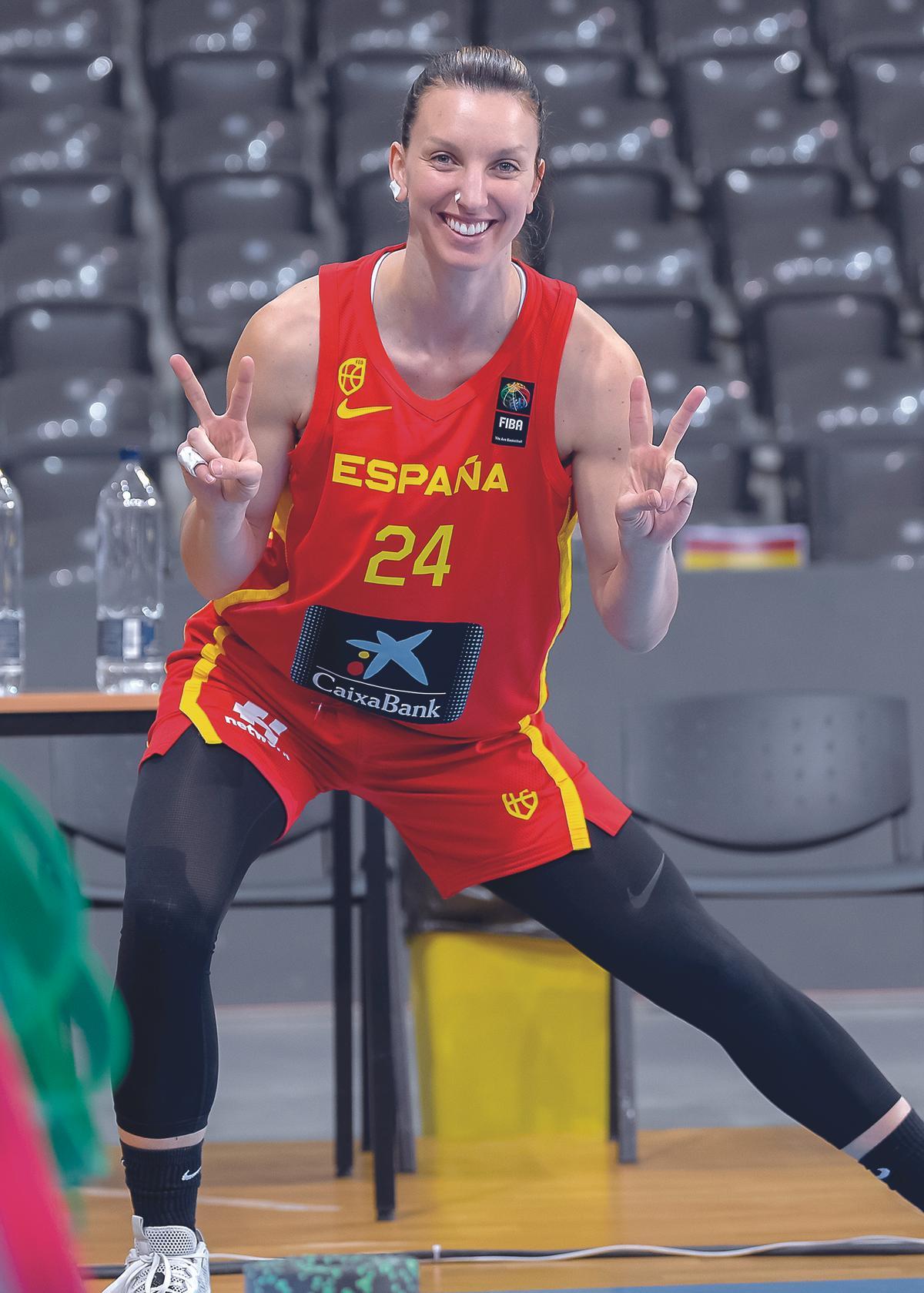 Laura Gil, jugadora murciana de la selección española