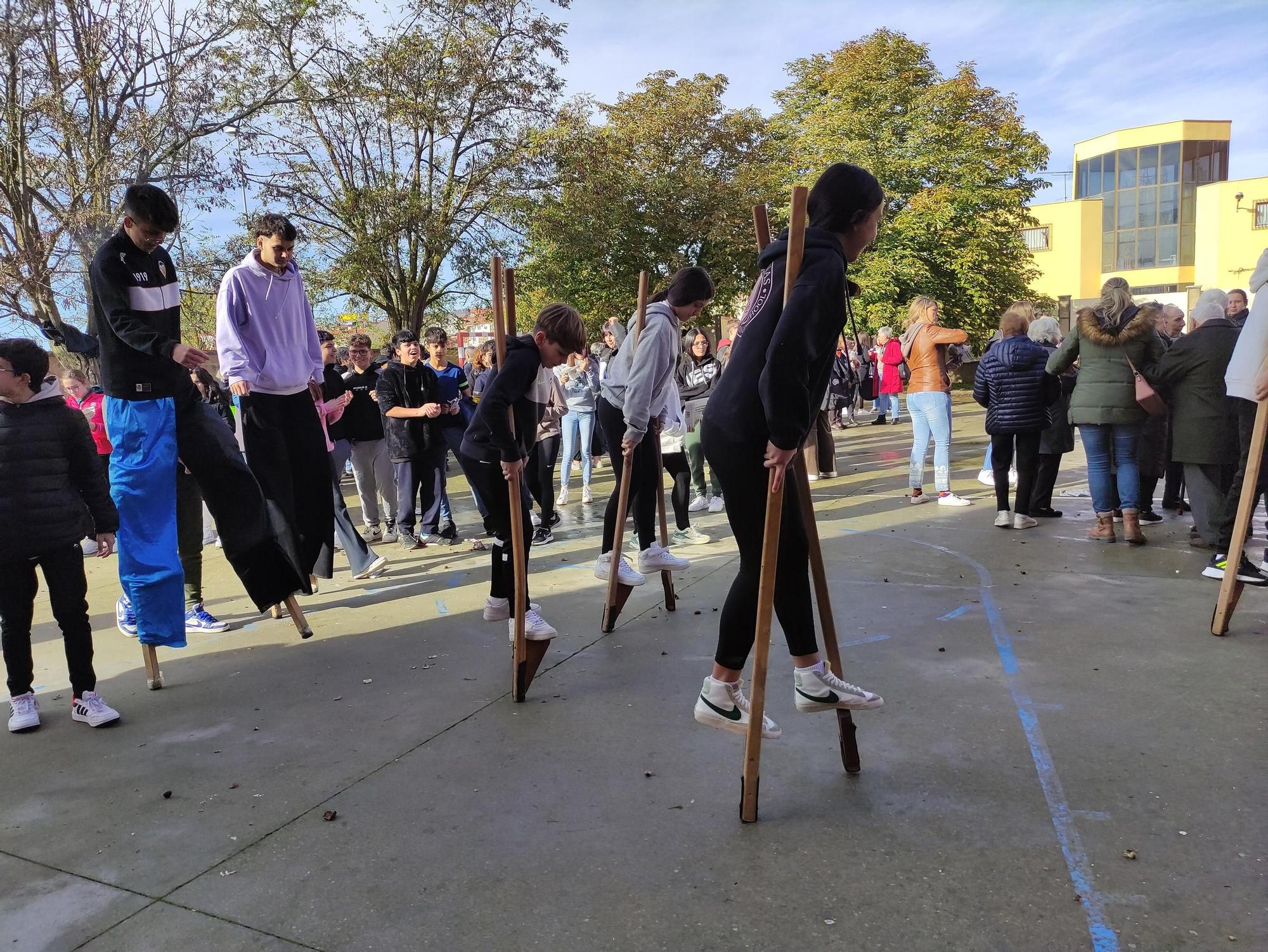 Magosto, juegos tradicionales y diversión en el IES León Felipe de Benavente