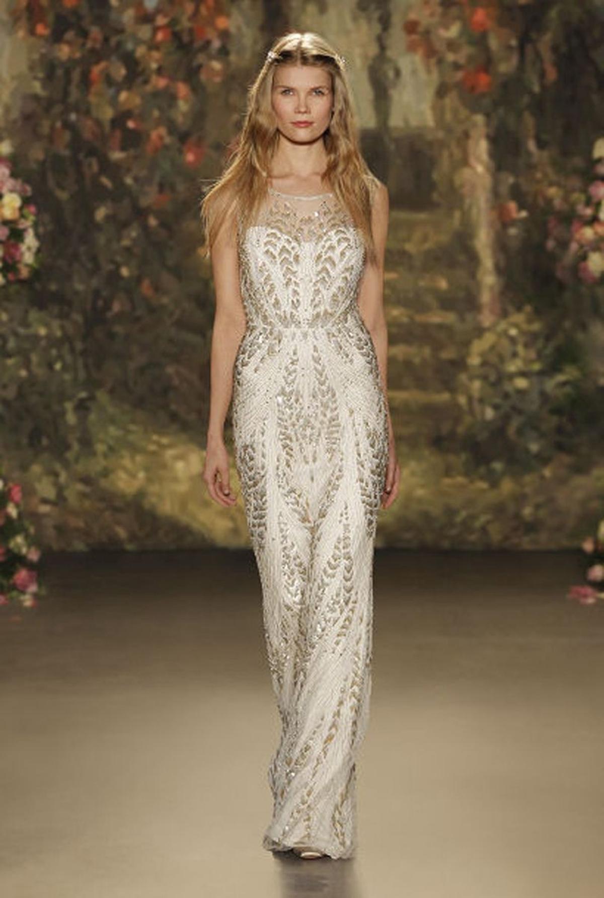 Vestido de novia entallado de Jenny Packham