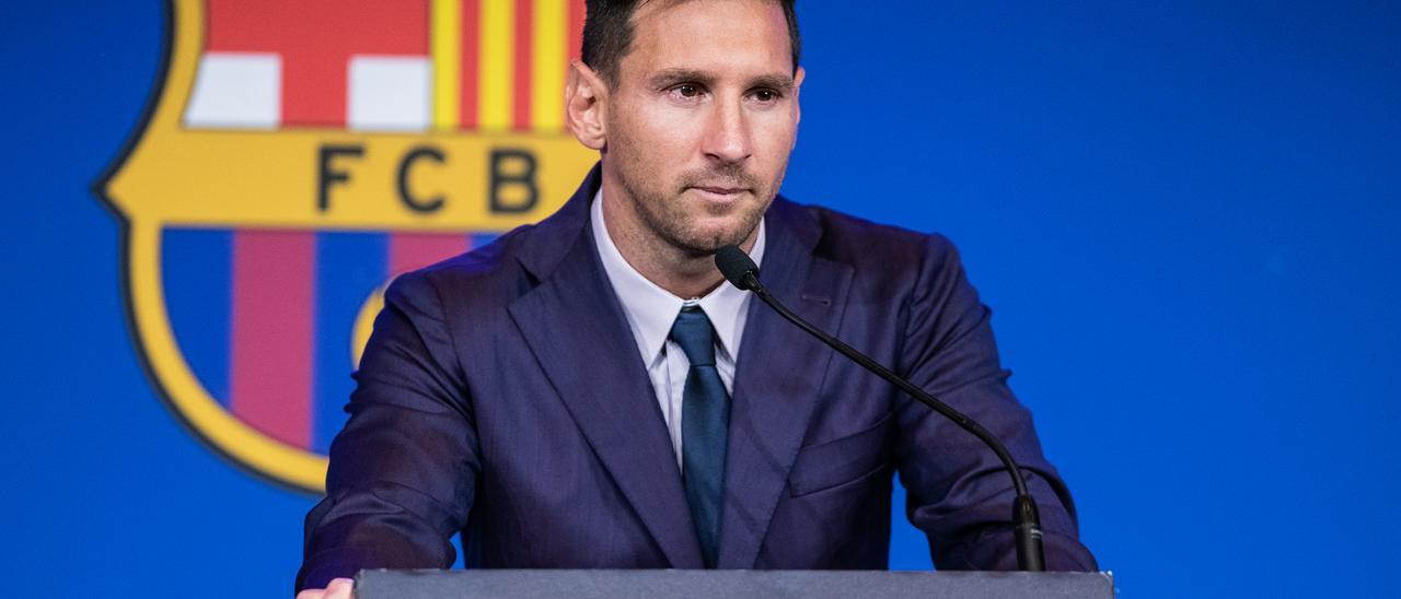 Leo Messi se despide del FC Barcelona.