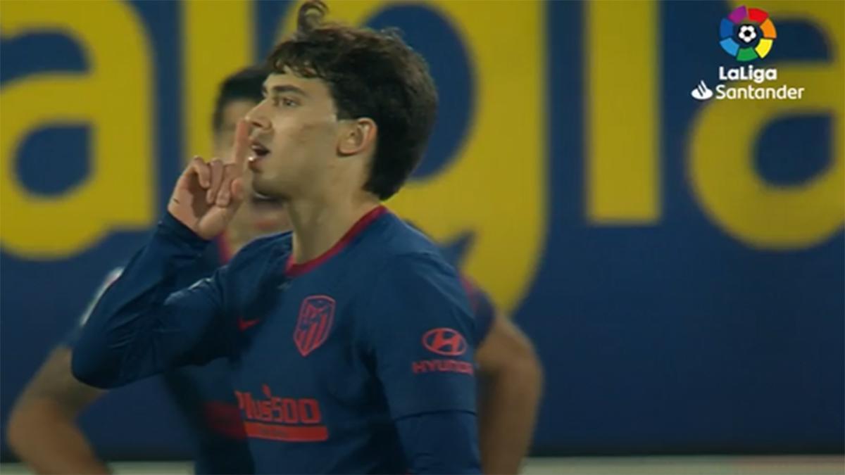 Joao Félix mandó callar a alguien tras marcar el segundo del Atlético en La Cerámica