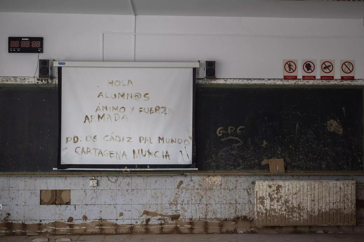 Un aula del IES Berenguer Dalmau de Catarroja, en una foto de archivo.
