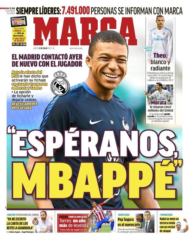 Historia de un fracaso: Así contó la prensa el culebrón Mbappé