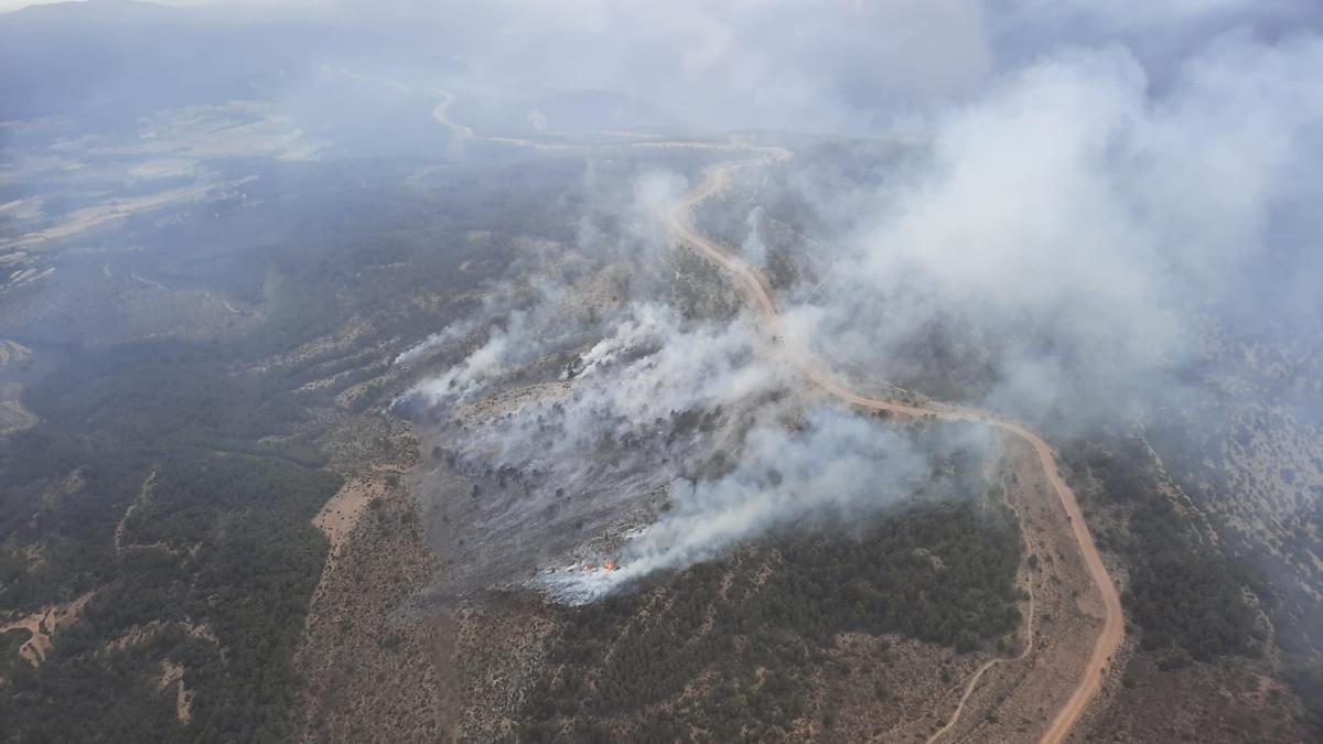 Incendios por rayos en Aras de los Olmos