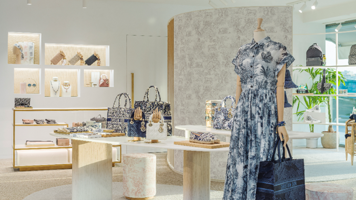 Boutique pop up de Dior en Ibiza