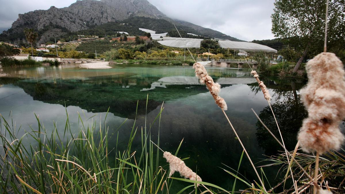 Embalse de riego en el Algar.