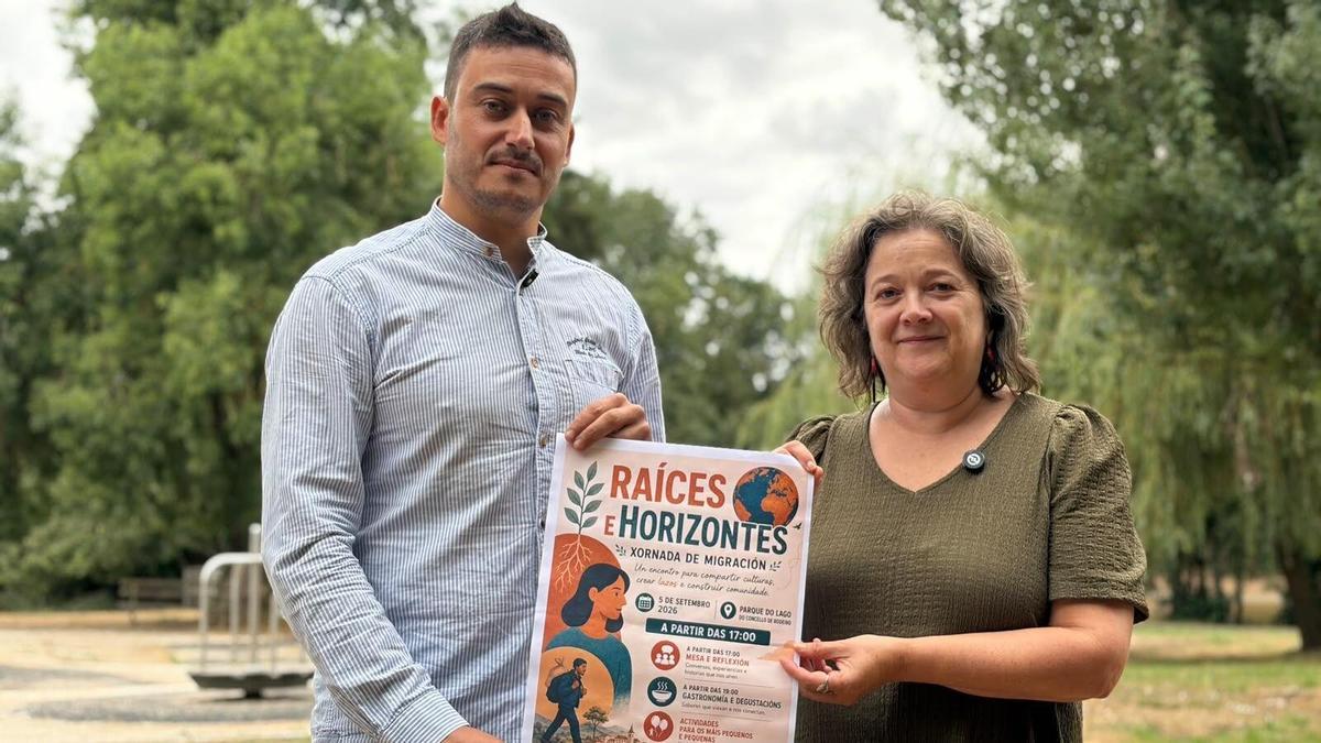 Alberte Lamazares y Xulia Dacal presentaron la jornada Raíces e Horizontes.