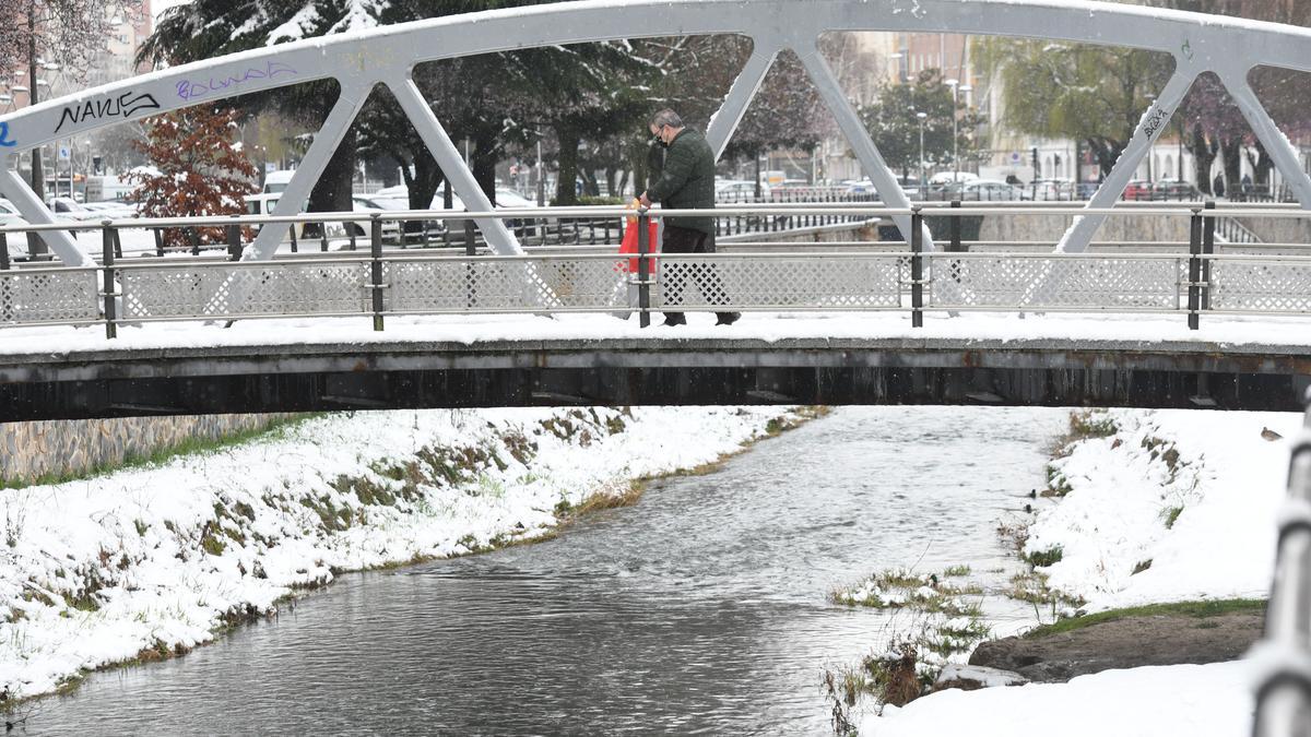 Nevada a principios de marzo en Burgos.