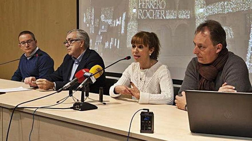 Pedro Castronuño, José Fernández, Teresa del Estal y Manuel Santiago en rueda de prensa.