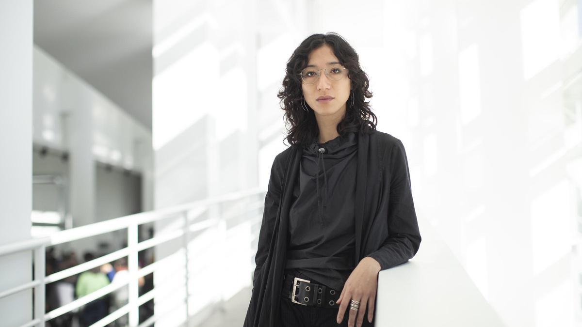 lA ARTISTA ARGELINA Lydia Ourahmane, en la presentación del programa del MACBA