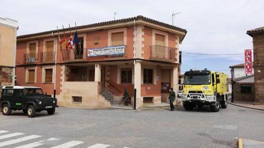 Fumigación en la plaza de Tábara