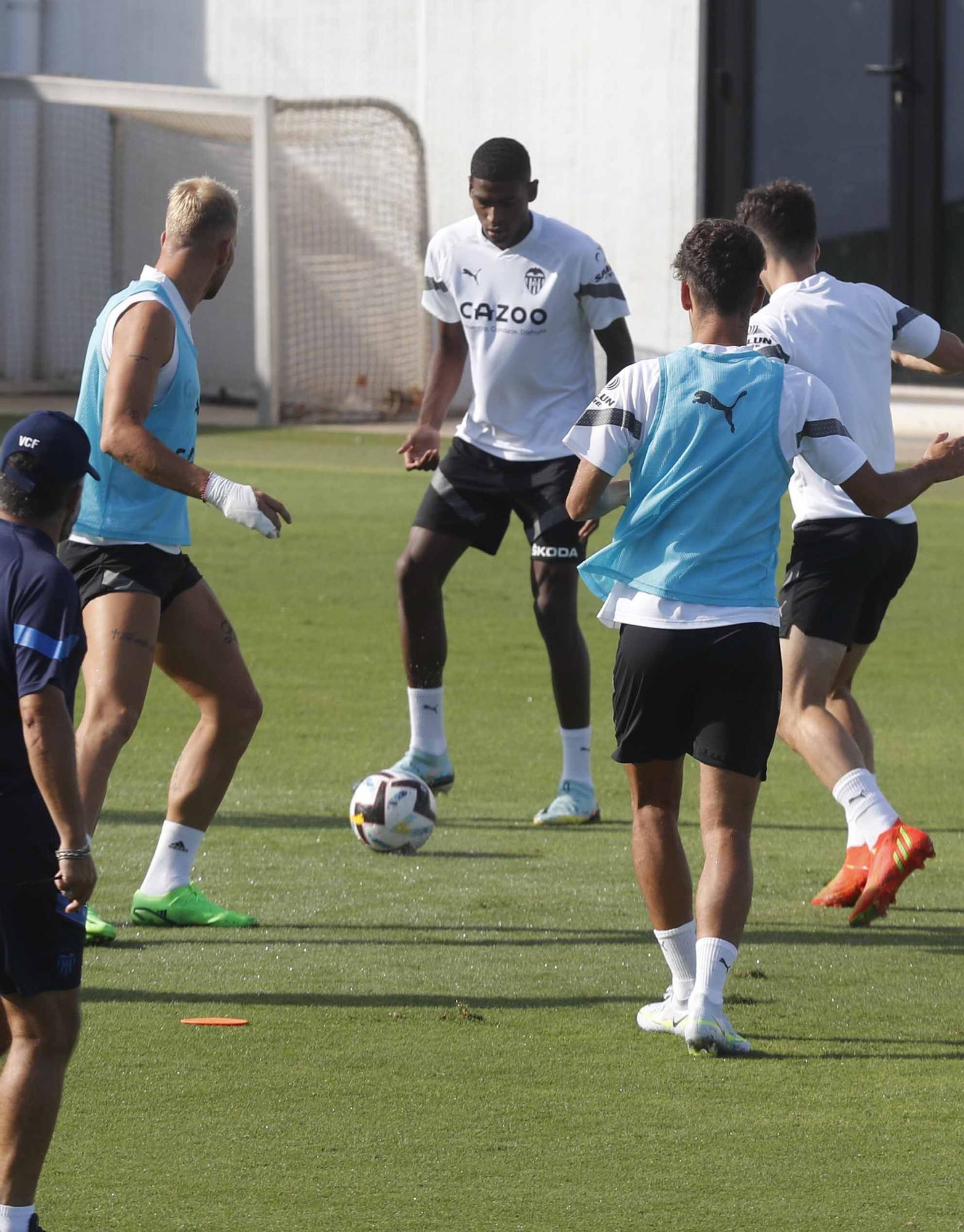 Entrenamiento previo a la segunda jornada de Laliga frente al Athletic de Bilbao