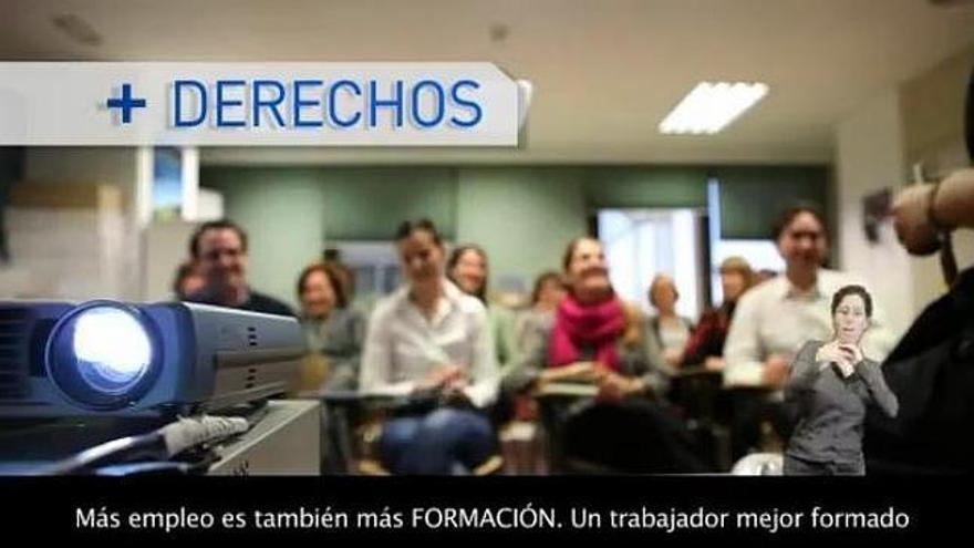 El vídeo de la reforma laboral costó 4.200 euros, más IVA