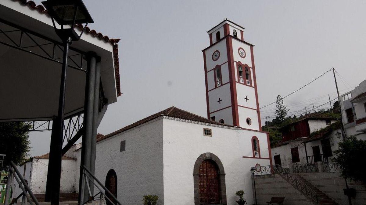 Iglesia de San Antonio de Padua, en el municipio de El Tanque, en el norte de Tenerife.