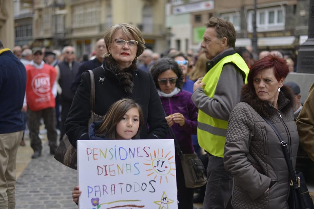 Manifestación por unas pensiones dignas en Cartagena