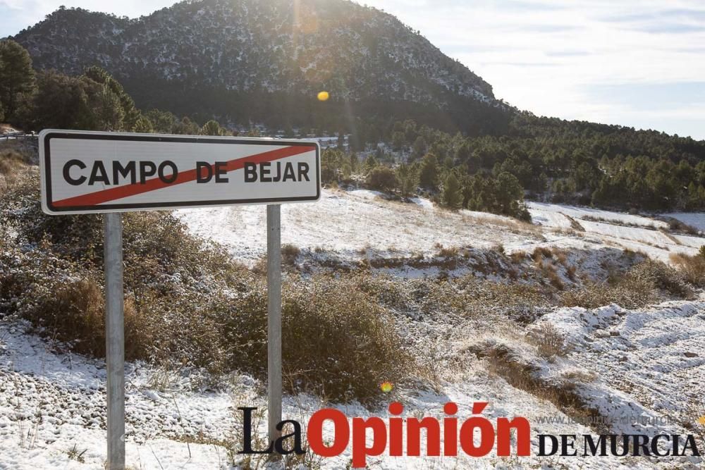 La nieve se deja ver tímidamente en la pedanía mor