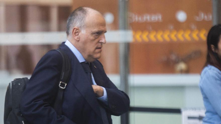 El presidente de la LFP, Javier Tebas.