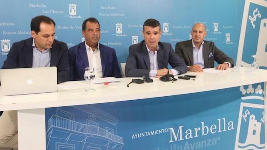 El alcalde de Marbella, José Bernal, presentó el proyecto para el nuevo mercado.