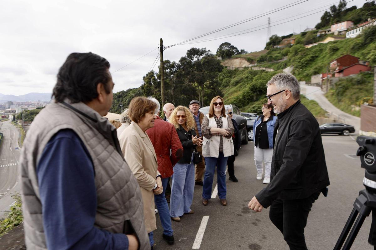Las mejoras en caminos del barrio gijonés de El Muselín, en imágenes