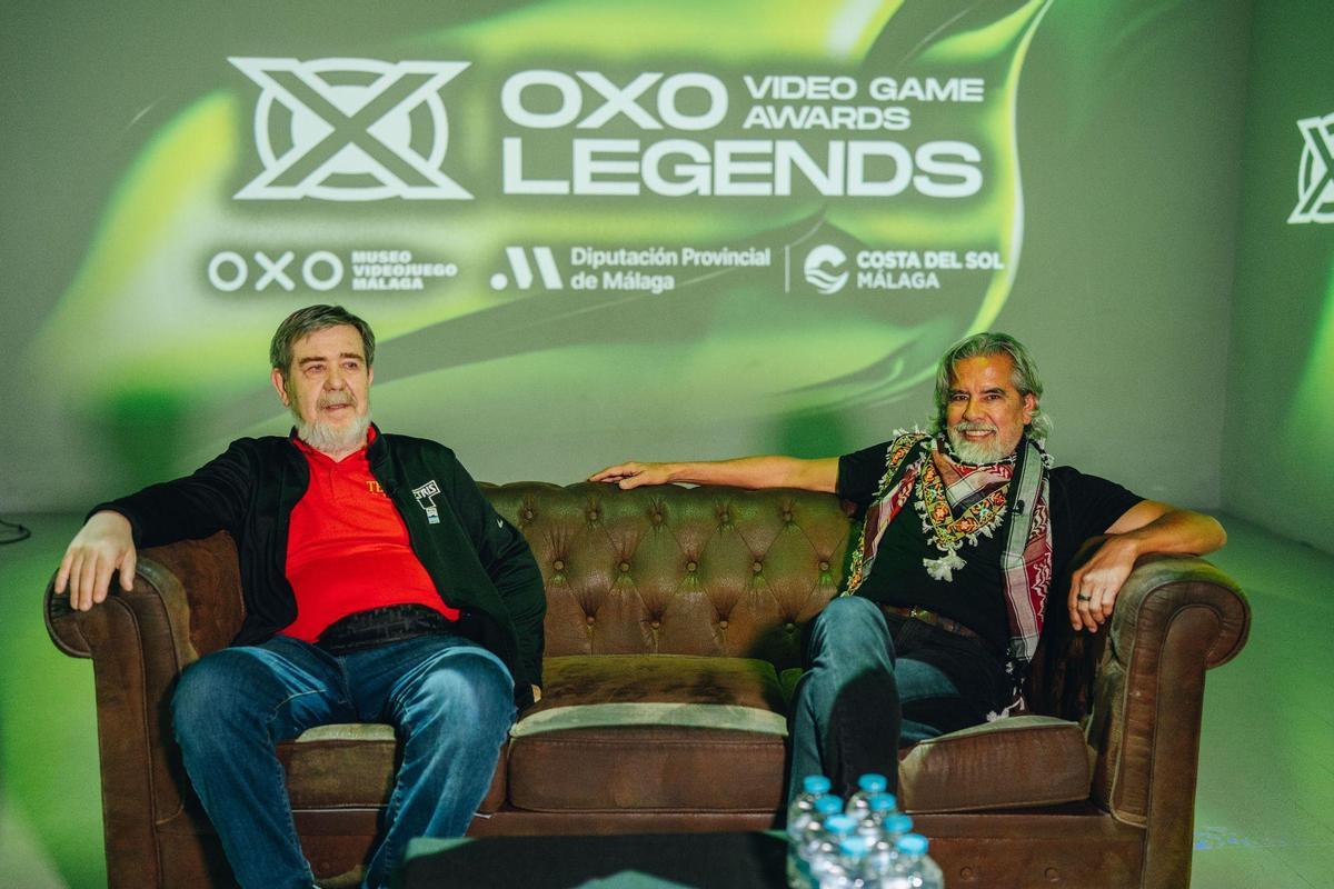 Alexey Pajitnov y Henk Rogers en OXO Museo del videojuego Málaga