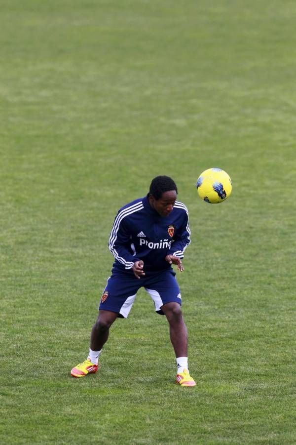 Entrenamiento del lunes del Real Zaragoza