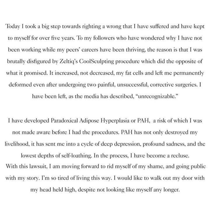 Carta Linda Evangelista