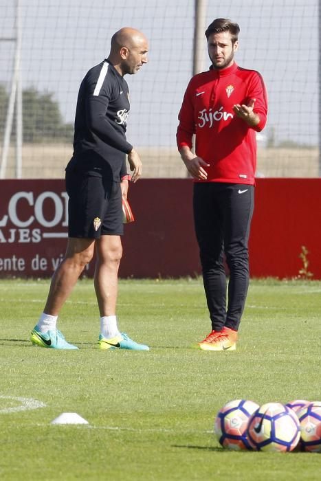 Entrenamiento del Sporting de Gijón