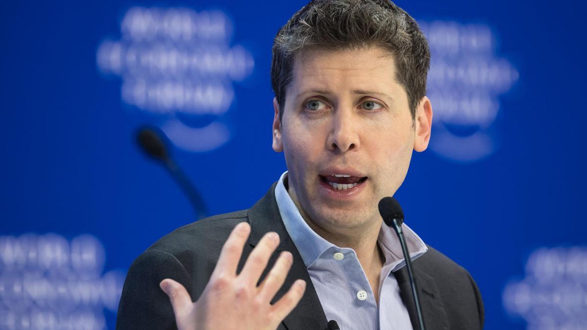 Sam Altman, cofundador y director ejecutivo de OpenAI, creadora de ChatGPT, en el Foro Económico Mundial de Davos.