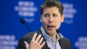 Sam Altman, cofundador y director ejecutivo de OpenAI, creadora de ChatGPT, en el Foro Económico Mundial de Davos.