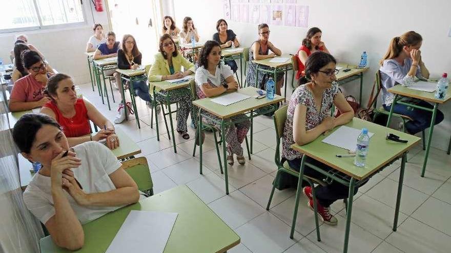 Participantes en las últimas oposiciones para profesor de la Xunta.