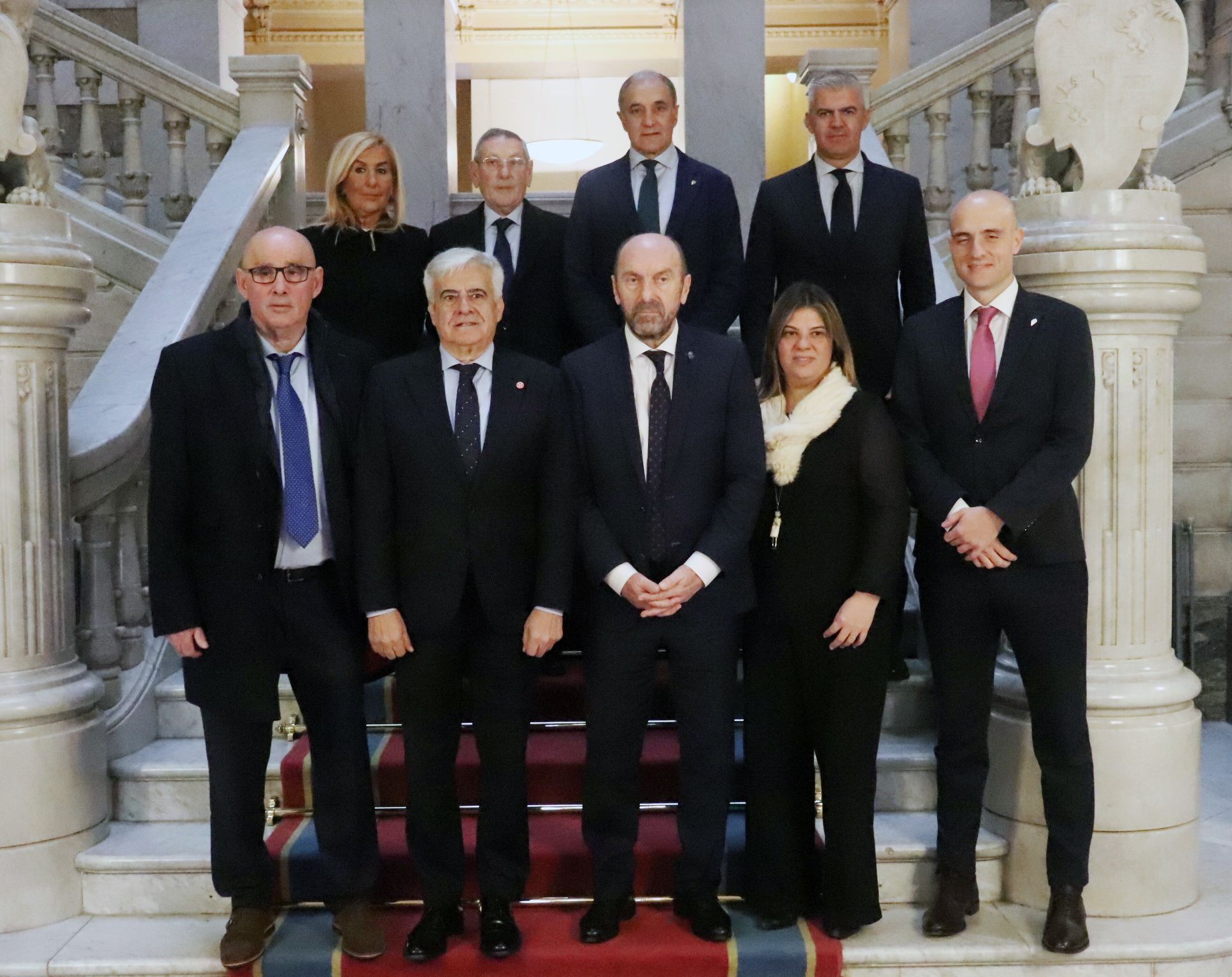 La visita del presidente de la Federación Española de Fútbol, Pedro Rocha, a Asturias, en imágenes