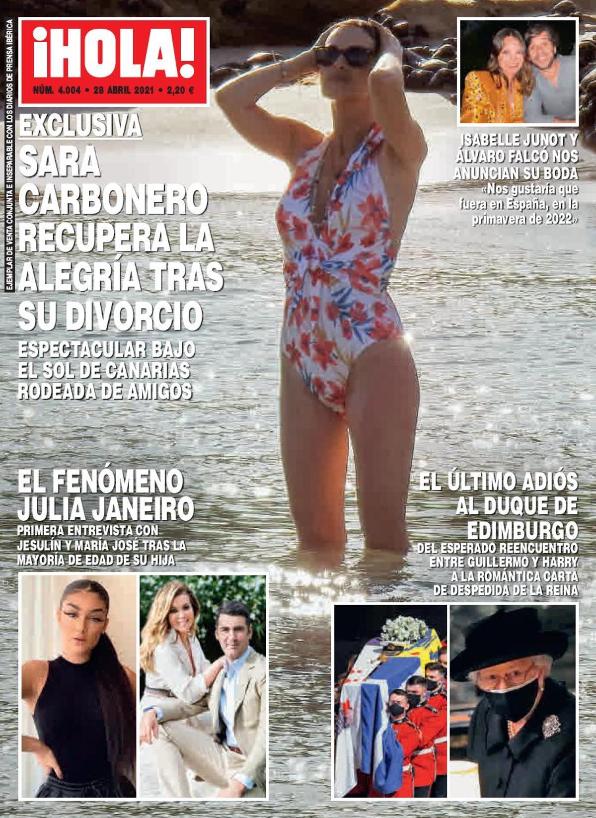 Sara Carbonero, en La Graciosa con el exgerente del Patronato de Turismo