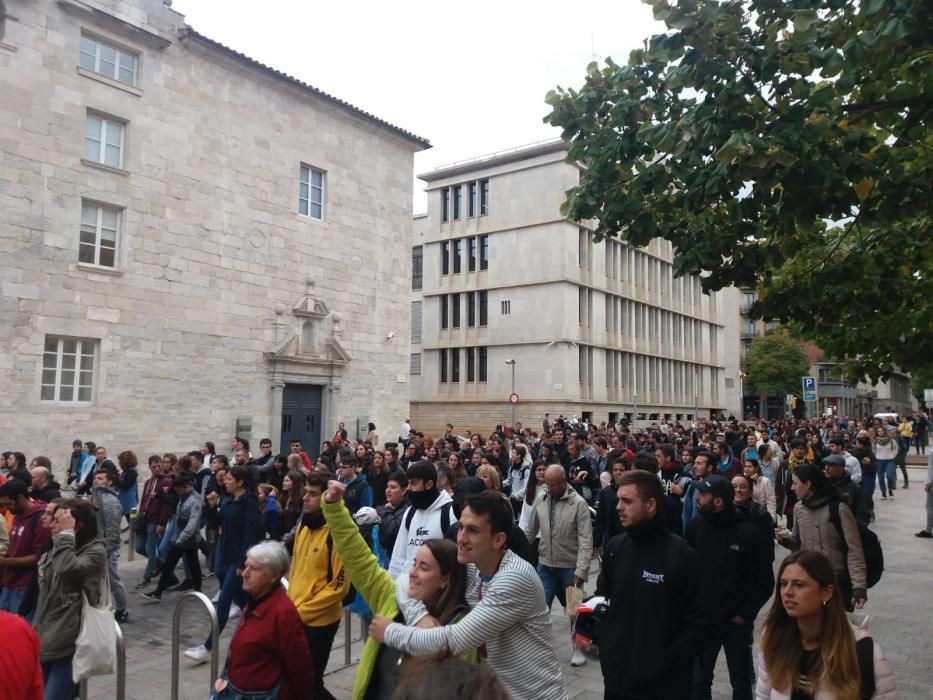 Manifestació al centre de Girona