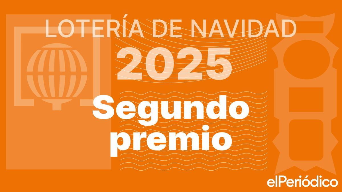 Segundo premio de la Lotería de Navidad 2025