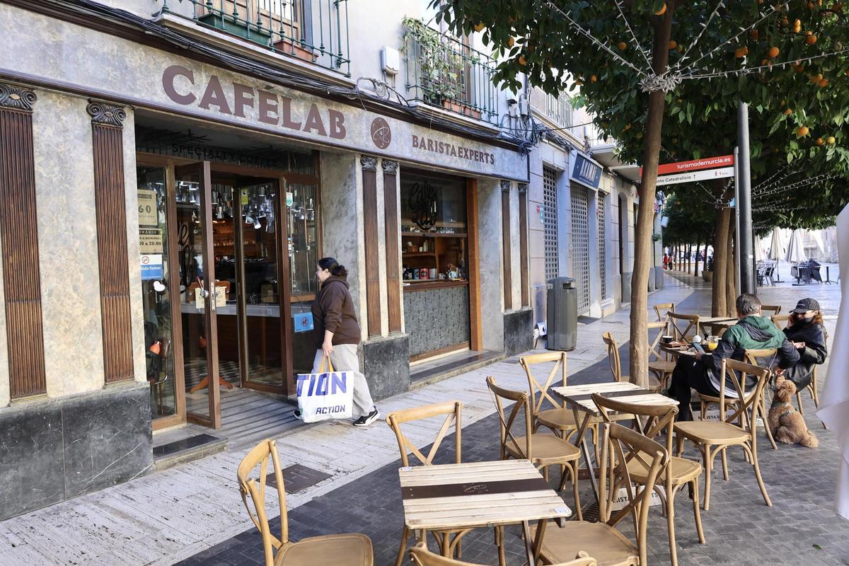Cafetería CaféLab, en la calle Apóstoles de Murcia.