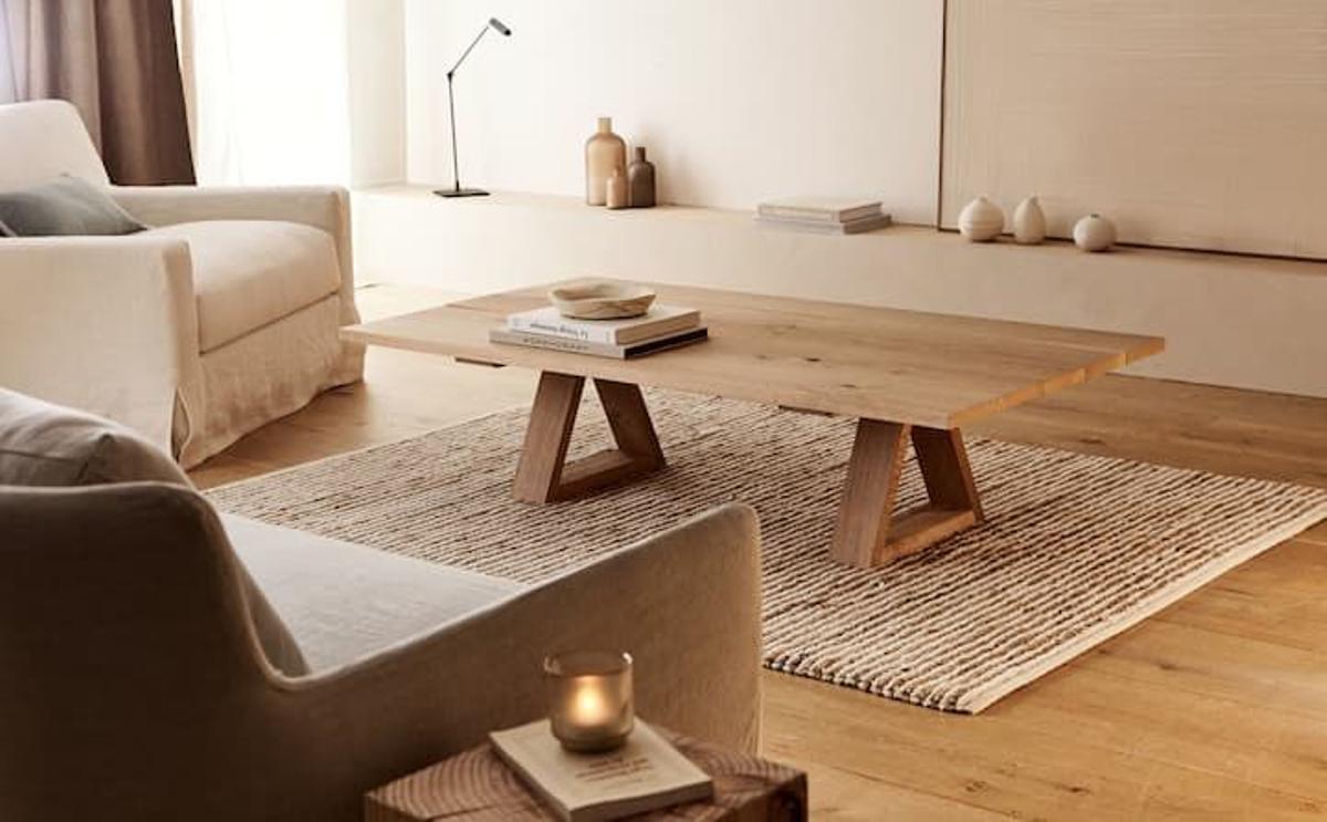 Mesa de centro de madera de Zara Home