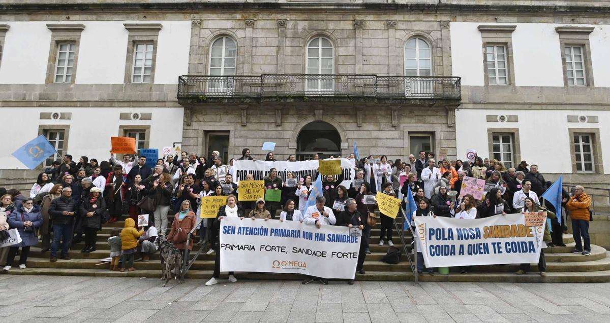 VIGO. MANIFESTACION MEDICOS SANIDADE PUBLICA. MARCO